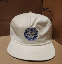 VTG NOS DUKE POWER Citizenship Service Trucker White  Hat Cap Snapback