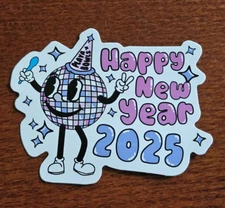 Playa Bowls Sticker Decal January 2025 Happy New Year