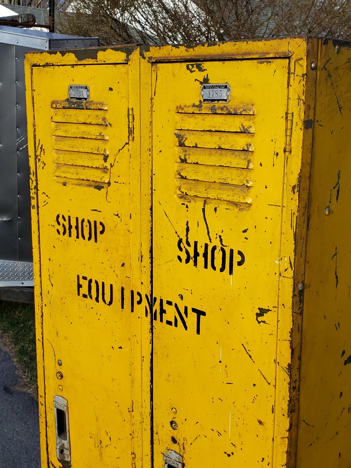 Vintage Berger Lockers General Electric SHOP EQUIPMENT Schenectady NY