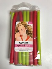 Conair SPIRAL CURLS Flexible Rollers Set of 18 Hair Curlers Bendable Long Hair