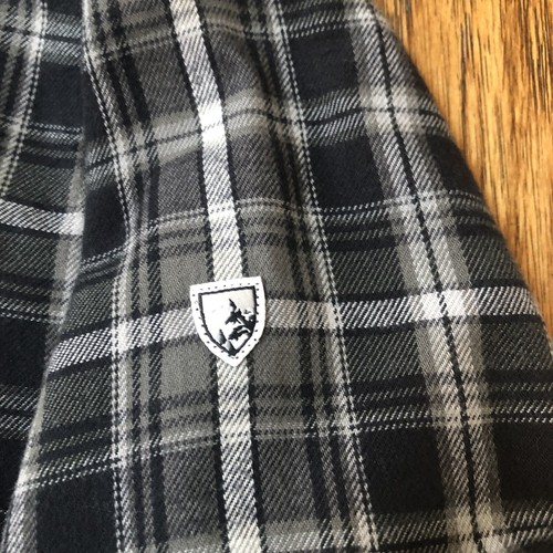 Kuhl Men's Medium M Dillinger Flannel Shirt Tencel Cotton Blend Gray White Plaid - Picture 6 of 12