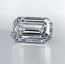Loose 5.00 Ct Emerald Cut Lab Grown CVD Diamond Natural D Color VVS1 Certified