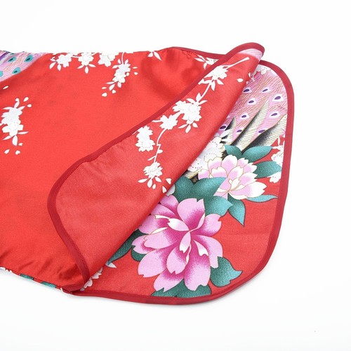 Lovely Chinese Traditional Style Peacock Cheongsam Silk Dress For Kids And Girls - Picture 16 of 33