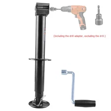 Heavy-Duty Drill-Powered 23" Lift 5000lbs A-Frame Trailer Jack Tongue Stand