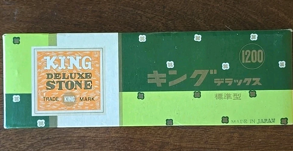KING DELUXE Traditional Japanese Knife Sharpening Whetstones (#1200)