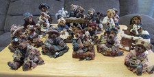 Vintage Lot of 14 BOYDS BEARS  FRIENDS Figurines  Music Box 1990 -1999
