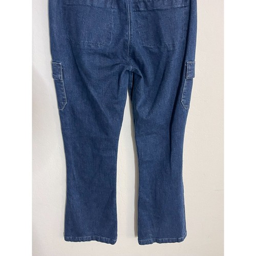 Paige Jeans 28 Dion Cargo Gracie Lou High Rise Flare Stretch Denim Womens - Picture 14 of 14