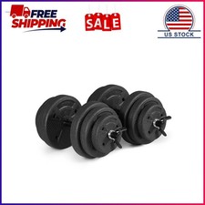 CAP Barbell 50 lb Adjustable Vinyl Dumbbell Set