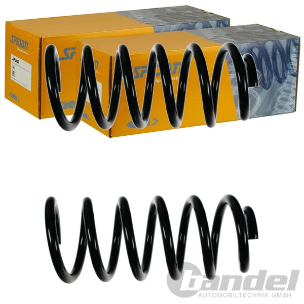 2X Spidan Fahrwerksfedern Hinten Passend FÜR Audi A6 Links+Rechts-image
