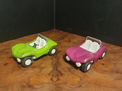2 x Vintage, farbenfrohe Tonka-Autos. Schlechter Zustand, sehen aber immer noch