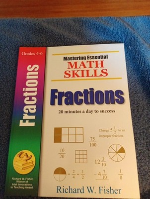 Mastering Essential Math Skills Fractions Grades 4-6 Homeschool Workbook 
