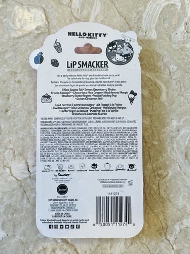 HELLO KITTY Lip Smacker Best Flavor Forever Lip Balm Party Pack Assorted Flavors - Picture 5 of 5