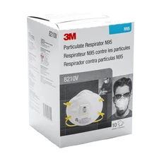 3M 8210 N95 Particulate Respirator Disposable Paint Prep Pro, 20 Pack