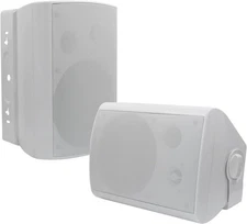 Herdio 6.5" 2-Way Waterproof Indoor/Outdoor White Speakers 400W HOS-601 (Pair)