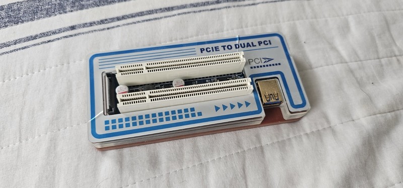 PCIE to Dual PCI Port Expansion Card USB 3.0 Model PCE2PCI-P01
