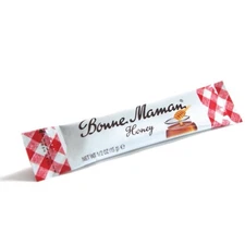 Bonne Maman Honey Sticks - 0.5 oz x 25 sticks - Kosher -  Freshness Guaranteed