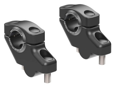 HB Offset Handlebar Riser Suzuki DR600 S,DR 600 R 86-89 30mm Up, 21mm Back Blk