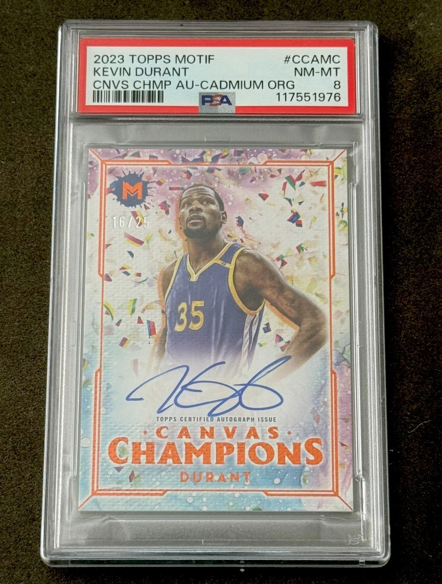 Topps Kevin Durant Basketball Autographed Sports Trading Cards