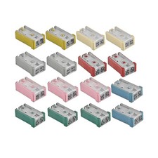 Car Fuse Assortment Kit, 16 PCS 32V Mini Slotted Automotive MCASE Shaped
