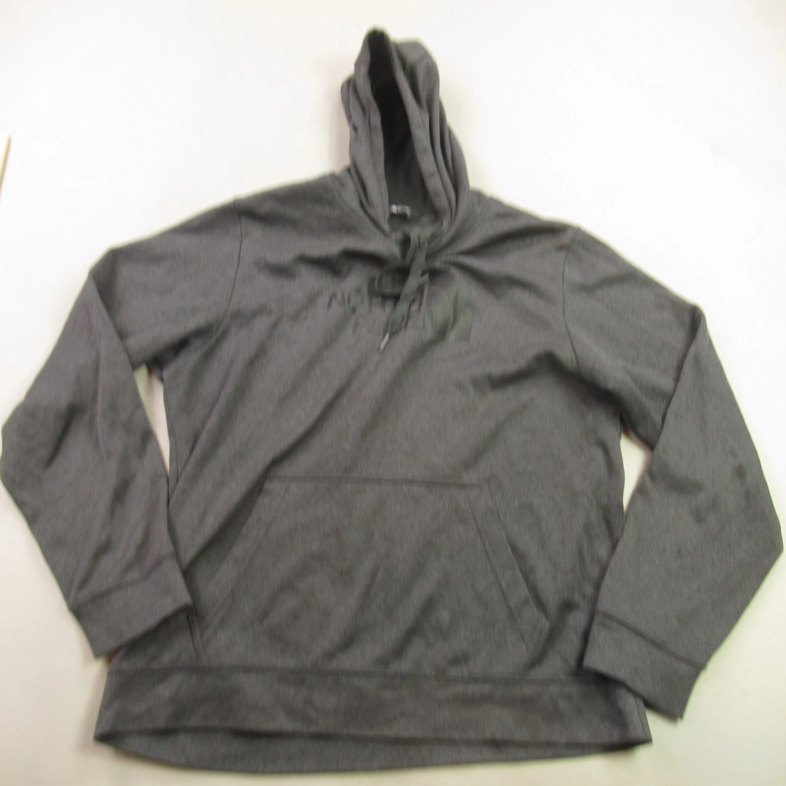 North Face Hoodie Mens Large Long Sleeve Hooded Pullover Pockets Gray