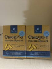 2x Testa Omega-3 Supplement Vegan Based Omega 3 DHA EPA from Algae 60ct- 9/26