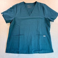 FIGS Casma V-Neck Scrub Top Technical Collection Teal Blue XXL FW1100