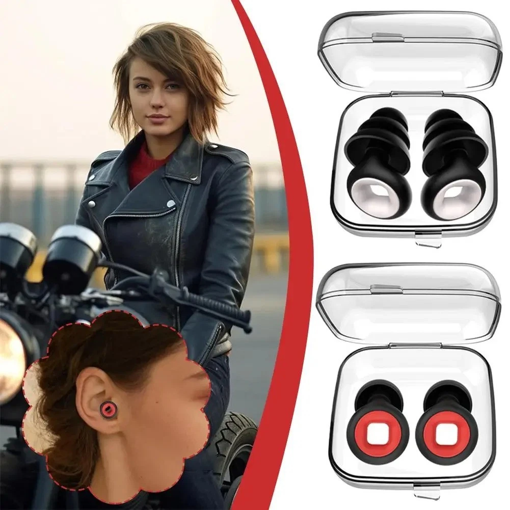 Tapones para los oídos de moto silenciosos profesionales reutilizables