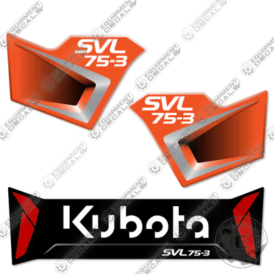 #ad Fits Kubota SVL 75 3 Decal Kit Track Loader PARTIAL 7 YEAR OUTDOOR 3M VINYL $160.00