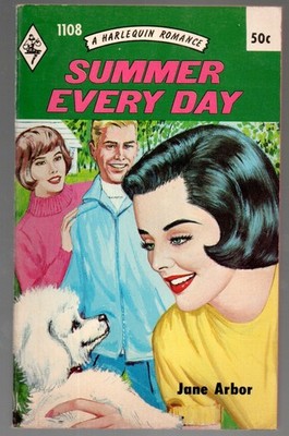 Summer Every Day Harlequin Romance Novel #1108 Jane Arbor 1967 Red Sides