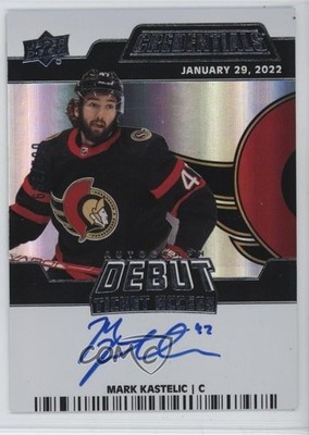 2022-23 Credentials Debut Ticket Access 62/299 Mark Kastelic Rookie Auto RC f0l