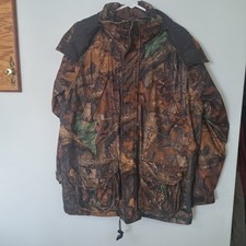 Cabelas Youth 2XL Reg. Camo Hooded Full Zip Hunting Jacket Coat