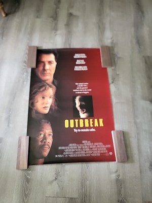 ROLLED 1995 OUTBREAK DOUBLE SIDED MOVIE POSTER DUSTIN HOFFMAN MORGAN FREEMAN (#2