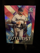 Topps Bowman Chrome Futurist #FUT-GM Garrett Mitchell Milwaukee Brewers 2021