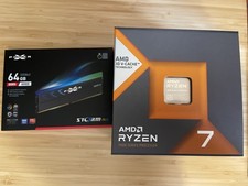 AMD Ryzen 7 7800X3D 8-Cores 4.2GHz Socket AM5  64 gb ddr5 CL38 6000 MT/S