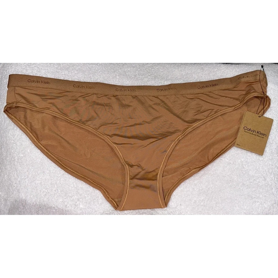 Calvin Klein Hipster Bragas Ropa Interior Bronceado Minimalista Comodidad 1X / #8134 Foto 3 de 3
