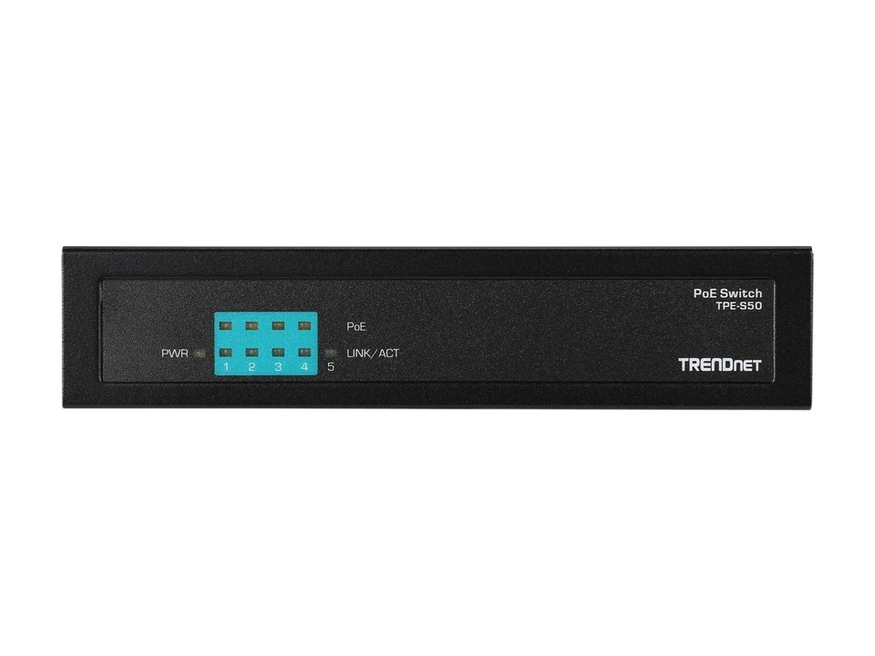 TRENDnet 6-Port Fast Ethernet PoE+ Switch, 4 x Fast Ethernet PoE Ports, 2 x Fast - Image 2 of 4