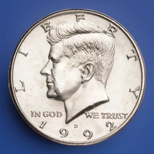 1992-D Clad Gem BU Kennedy Half Dollar Coin From OBR FAST SHIPPING