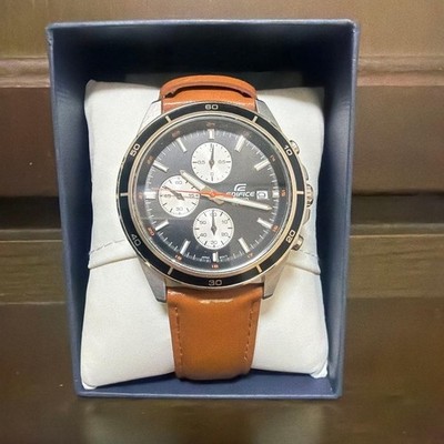 Casio Edifice Watch Quartz Analog Timepiece Mens Near Mint Authentic