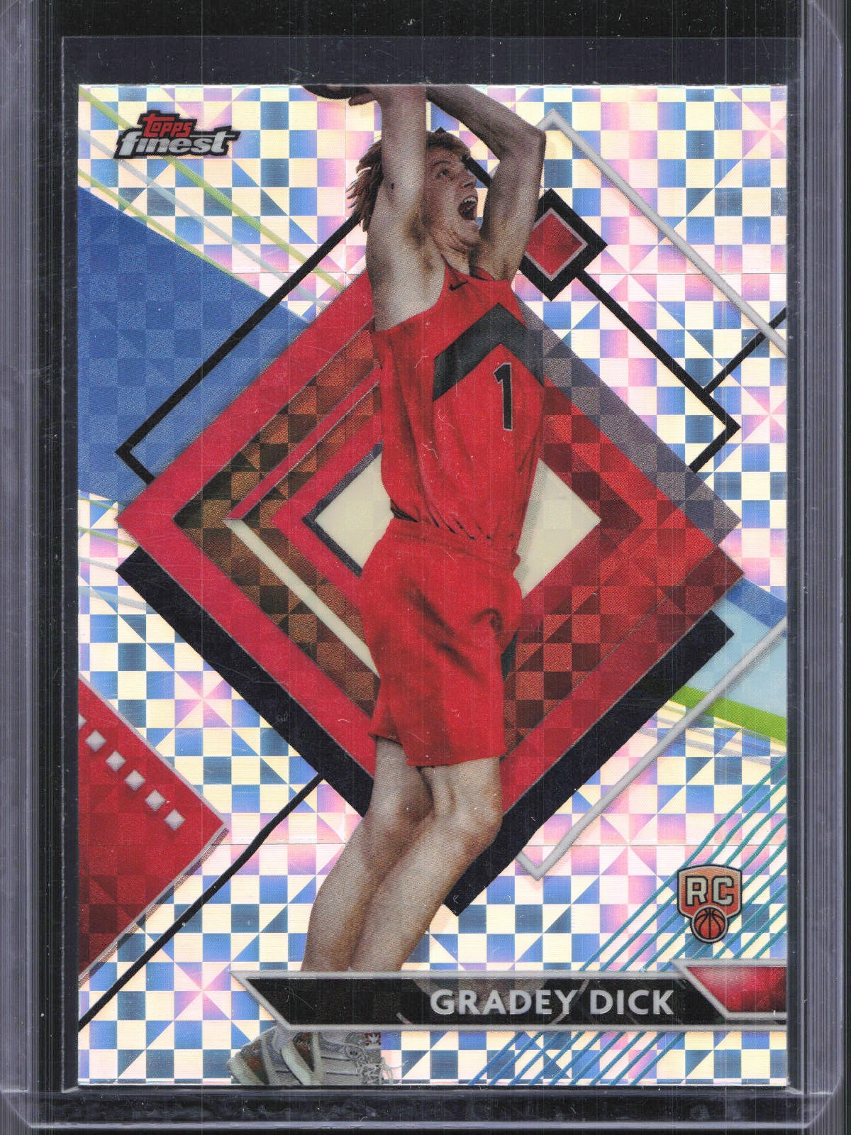 2023-24 Finest #280 Gradey Dick Checkerboard Refractors