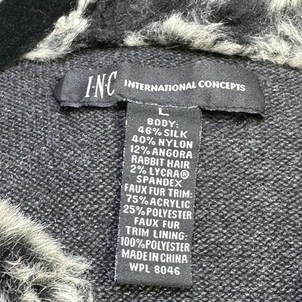 Suéter de piel sintética cuello alto talla grande para mujer largo medio elástico leopardo de las nieves” Foto 4 de 4