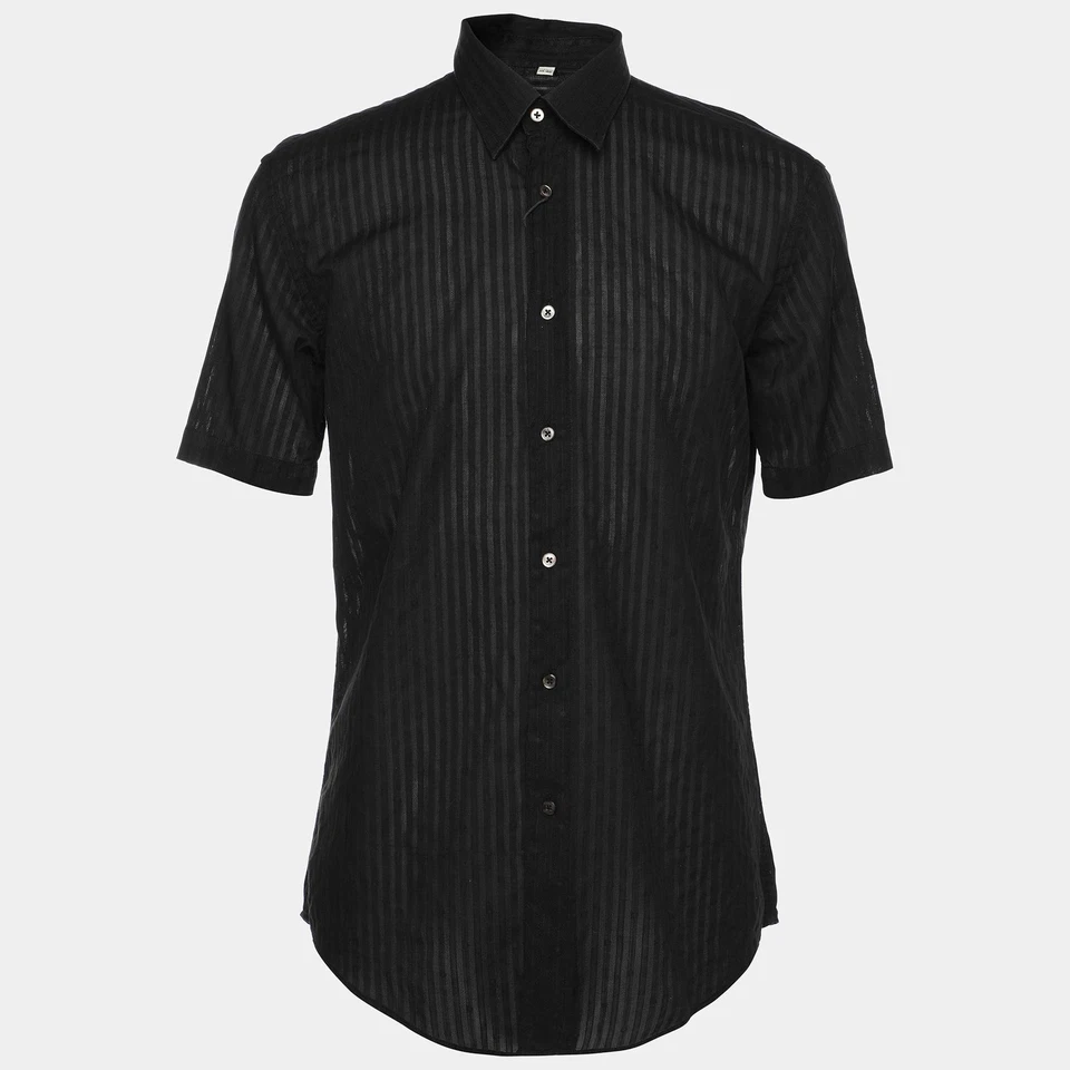 Polo Balmain tejido algodón negro M
