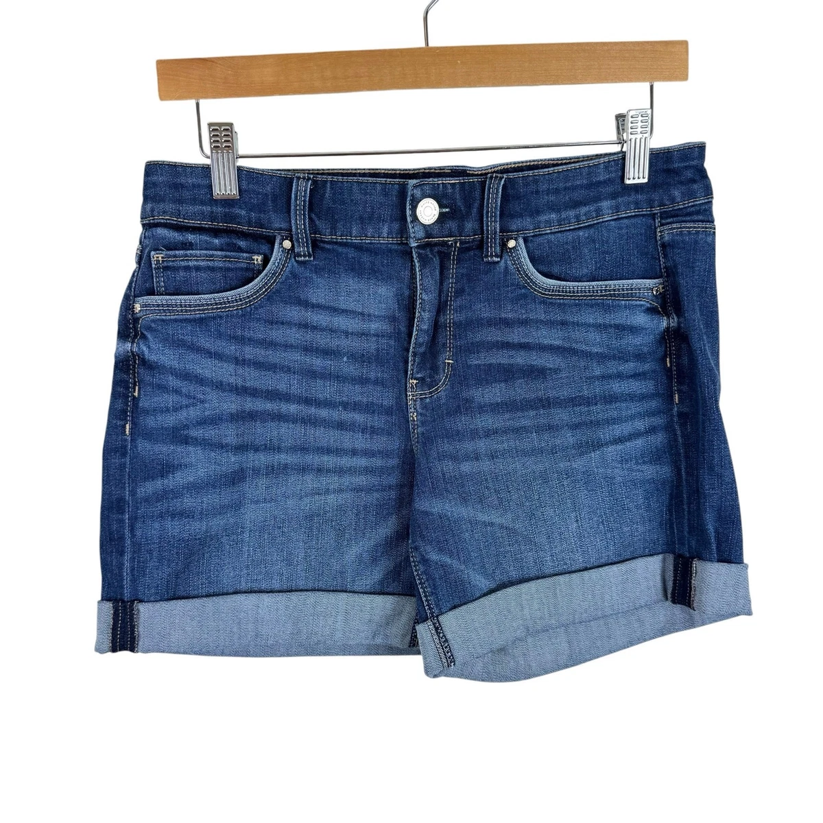 Short Noir Femme White House Black Market - Taille 4 - Modèle Cuffed - Occasion Très Bon état