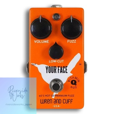 Wren and Cuff Your Face 60s Vitamin Q Mod Orange Fuzz Pedal