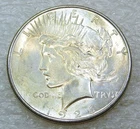 1926-S Peace Silver Dollar BU Frosty Bright Luster in saflip #B347