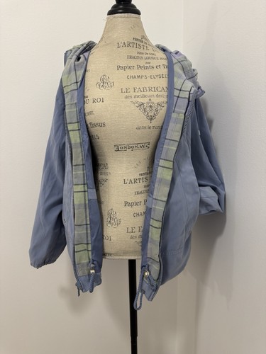 Mulberry Street Lightweight Jacket Coat Hooded Full Zip Cinch Waist & Sleeves M - Picture 6 of 7