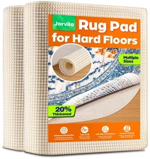 Jorvila 6 Ft Round Non-Slip Rug Pad Anti-Skid Mat for Hardwood Floors