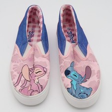 Disney Lilo Stitch Angel Slip On Canvas Sneakers Womens Size 9