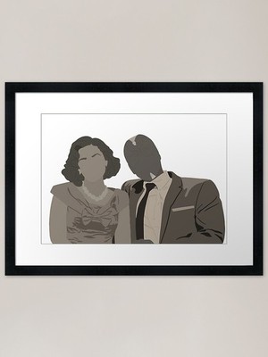 50s sticom Framed Art Print Framed Wall Art Poster Canvas Print Picture