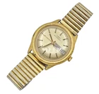 RUNNING Vintage Timex Automatic Day/Date Watch Gold Tone Original Bracelet