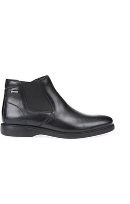 Geox Herren Boots Schwarz Leder Stiefeletten EU 46 NEU OVP - Bild 1 von 4